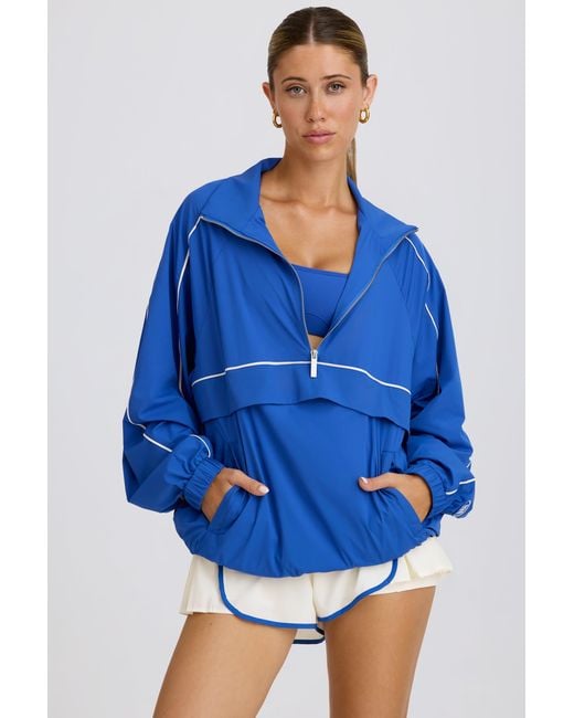 BO+TEE Blue Oversized Track Jacket