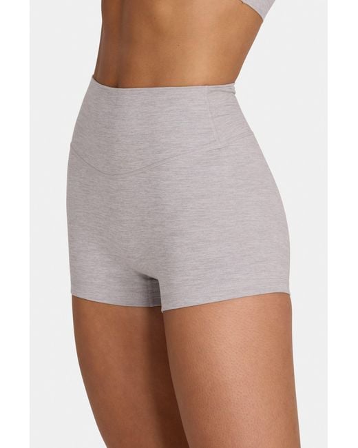 BO+TEE Gray Soft Active Mini Shorts