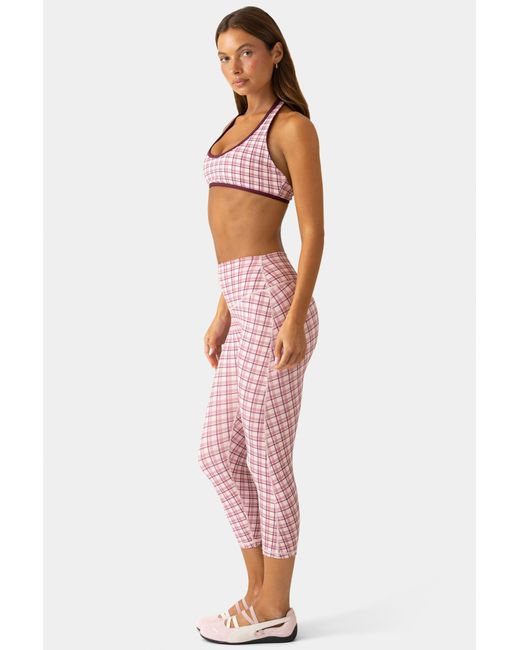 BO+TEE Pink Soft Active Capri Leggings