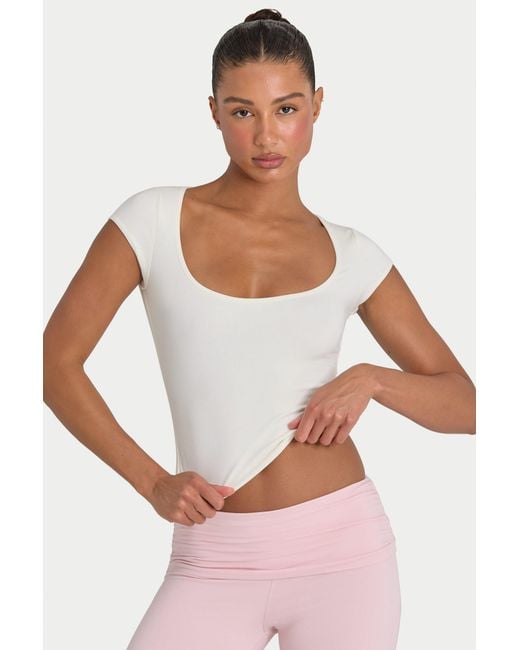 BO+TEE White Buttercloud Crop Top