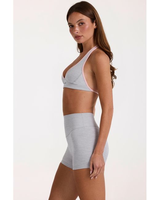 BO+TEE Gray Soft Active Mini Shorts
