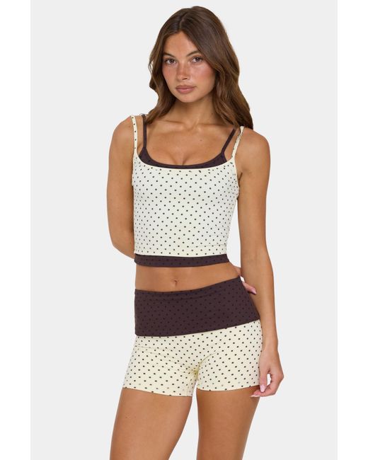 BO+TEE Yellow Soft Active Double-Layer Tank Top