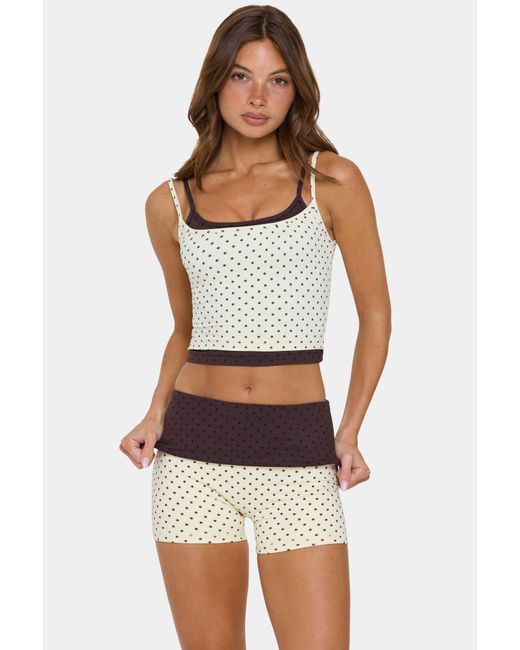 BO+TEE Yellow Soft Active Double-Layer Tank Top