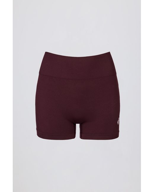BO+TEE Red Super Sculpt Seamless Mini Shorts