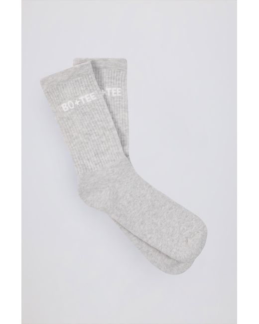 BO+TEE White Ribbed Crew Sock Bundle