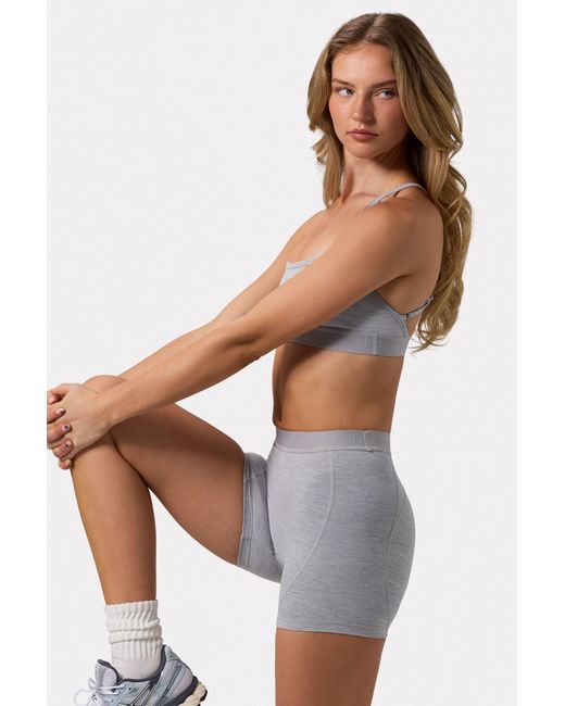 BO+TEE Gray Soft Active Mini Shorts