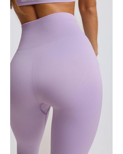 BO+TEE Purple Super Sculpt Seamless High-Waist Leggings