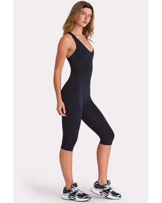 BO+TEE Black Soft Active Capri Jumpsuit