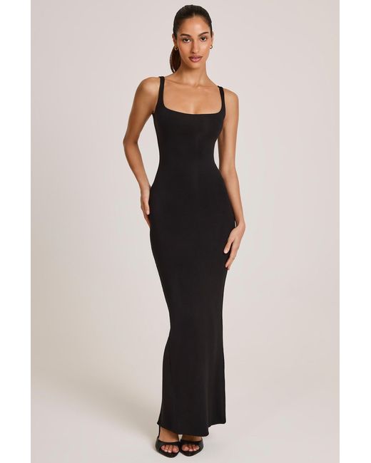 Oh Polly Multicolor Modal Square Neck Maxi Dress