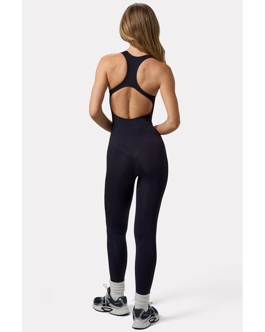 BO+TEE Black Open Back Define Luxe Unitard