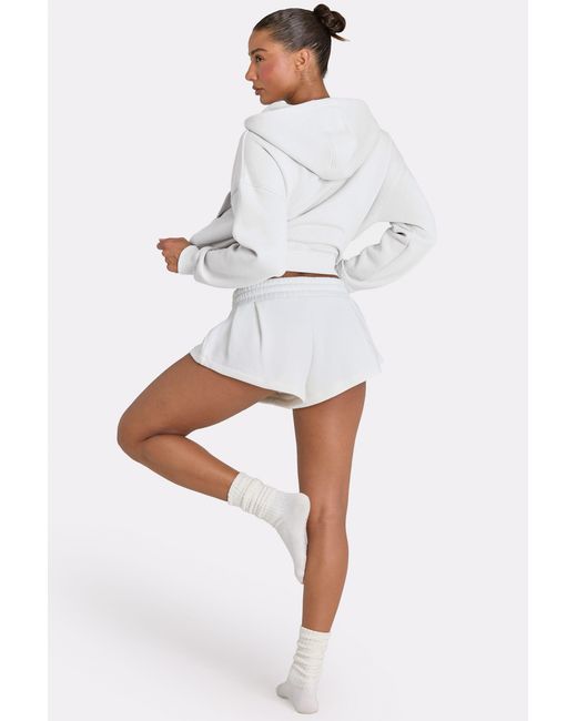 BO+TEE White Mid-Rise Mini Shorts