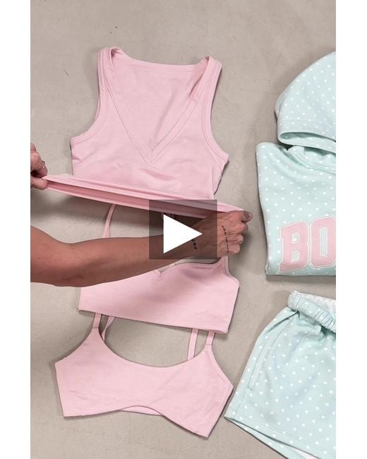 BO+TEE Pink Soft Active Tank Top