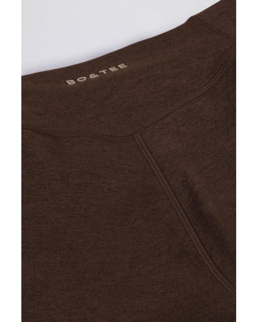 BO+TEE Brown Ruched Mini Shorts