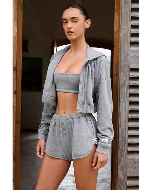 BO+TEE Black Button-Detail Mid-Rise Shorts