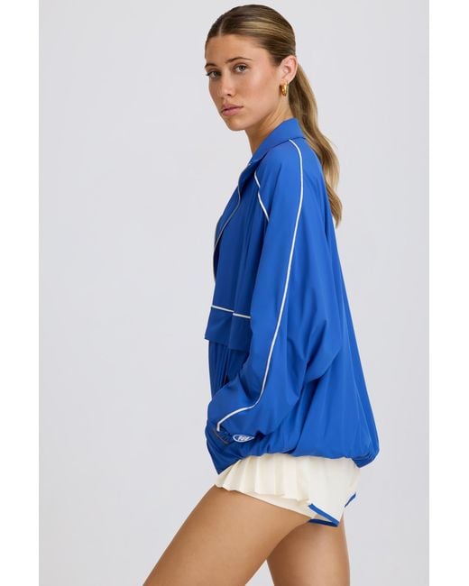 BO+TEE Blue Oversized Track Jacket