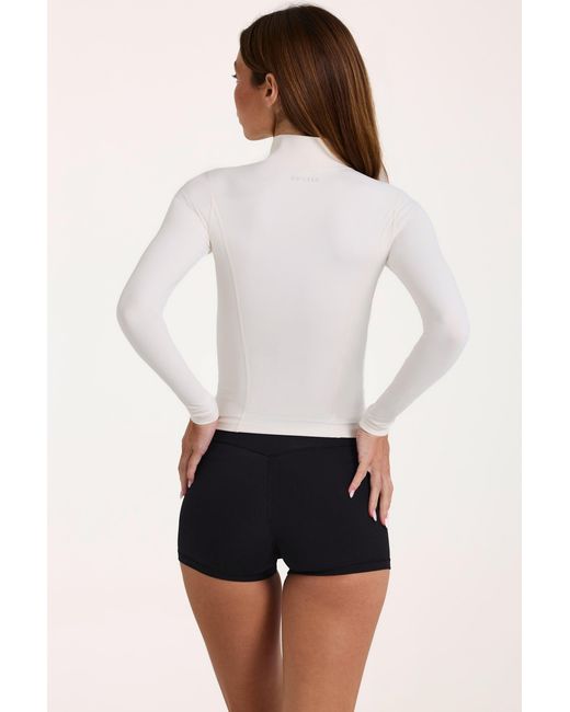 BO+TEE White Soft Active Zip-Up Jacket