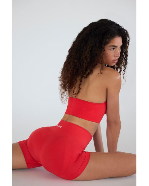 BO+TEE Red Define Luxe Mini Shorts