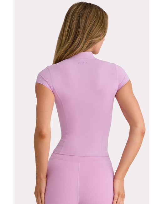 BO+TEE Pink Soft Active Quarter-Zip Top