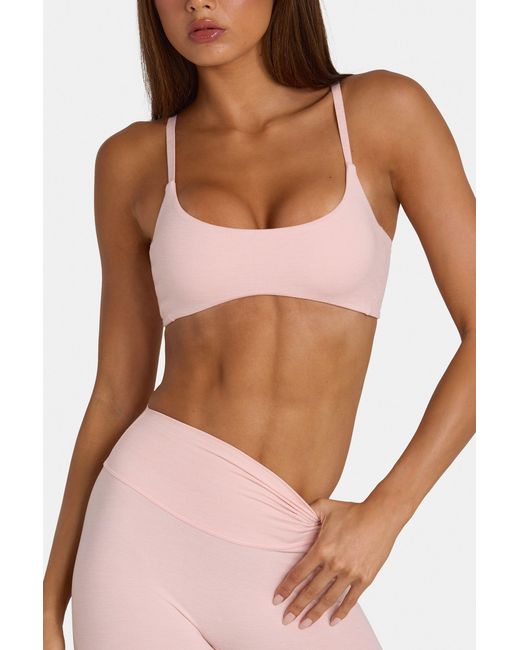 BO+TEE Pink Soft Active Low-Impact Sports Bra
