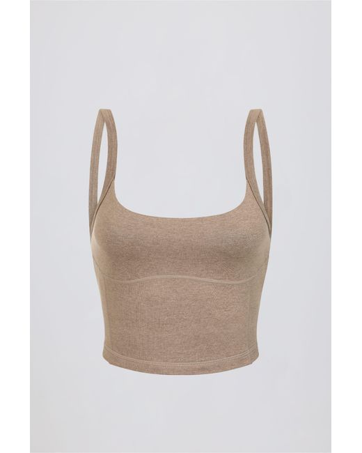 BO+TEE Brown Cropped Tank Top
