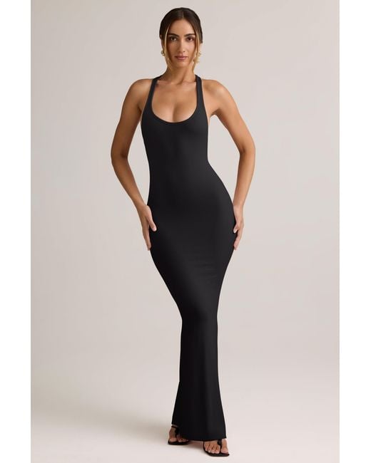 Oh Polly Black Modal Racerback Maxi Dress