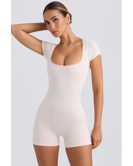 BO+TEE White Scoop-Neck Unitard
