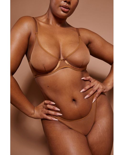 Oh Polly Natural Soft Mesh Single Layer Underwired Bra