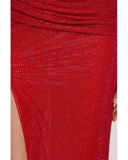 Oh Polly Red Embellished Maxi Dress