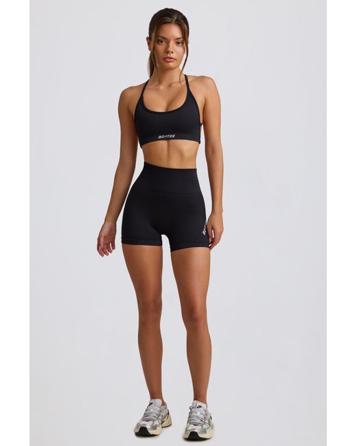 BO+TEE Black Super Sculpt Seamless Mini Shorts
