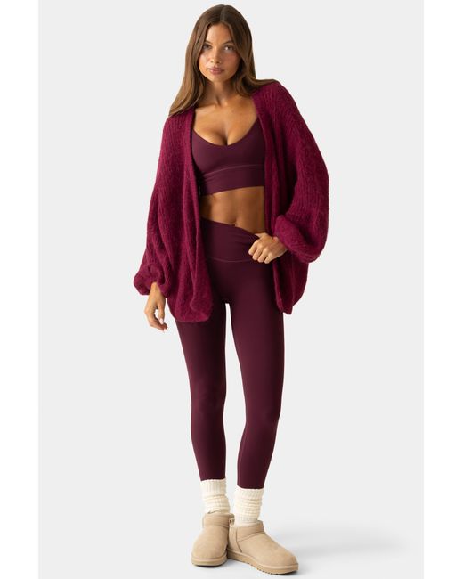 BO+TEE Red Soft Knit Cardigan