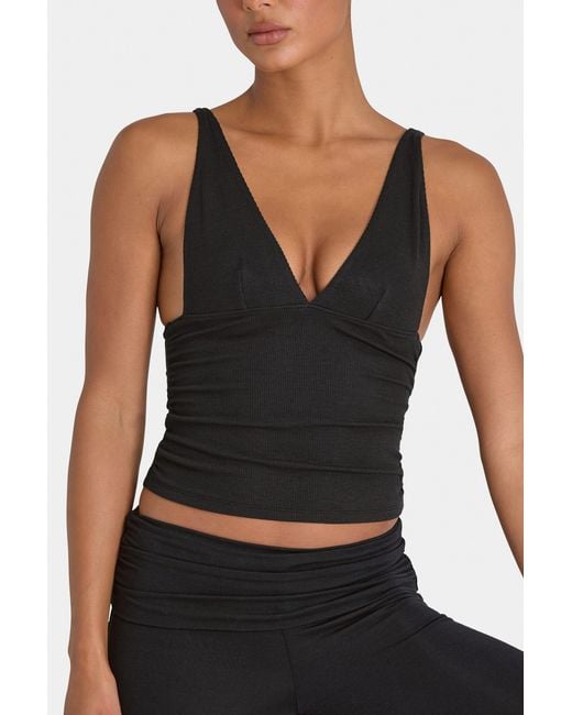 BO+TEE Black Buttercloud Tank Top