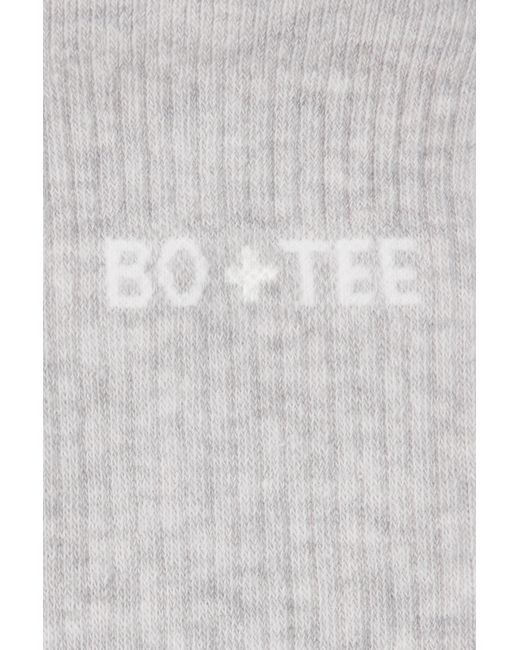 BO+TEE White Ribbed Crew Sock Bundle