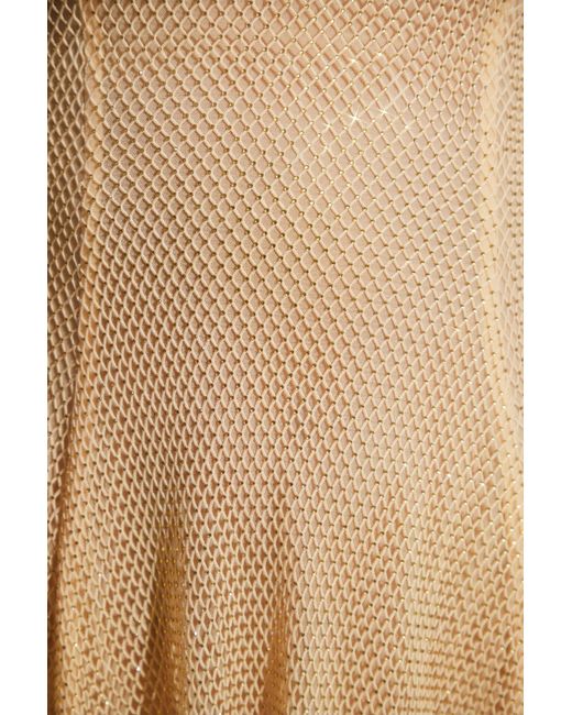 Oh Polly Metallic Embellished Long Sleeve Backless Mini Dress