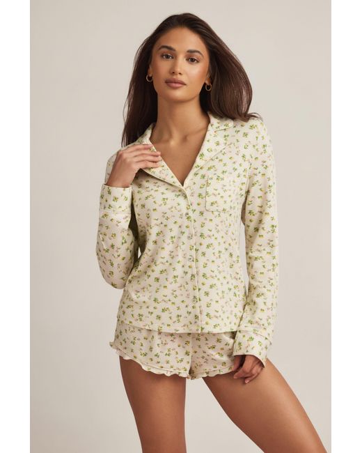 Oh Polly Multicolor Modal Long-Sleeve Pyjama Top