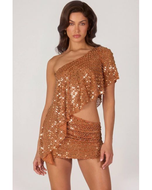 Oh Polly Multicolor Embellished Micro Mini Skirt