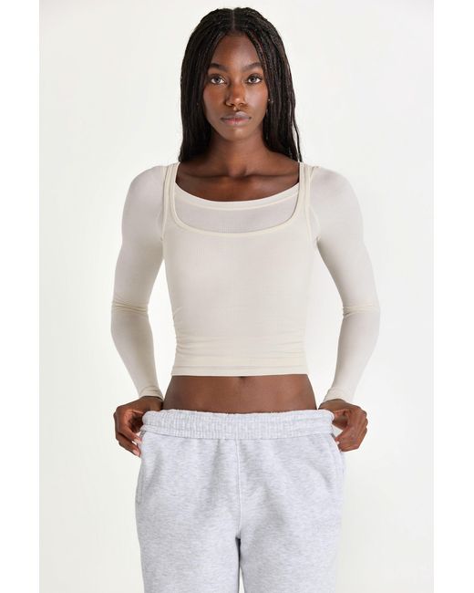 BO+TEE White Buttercloud Layered Top