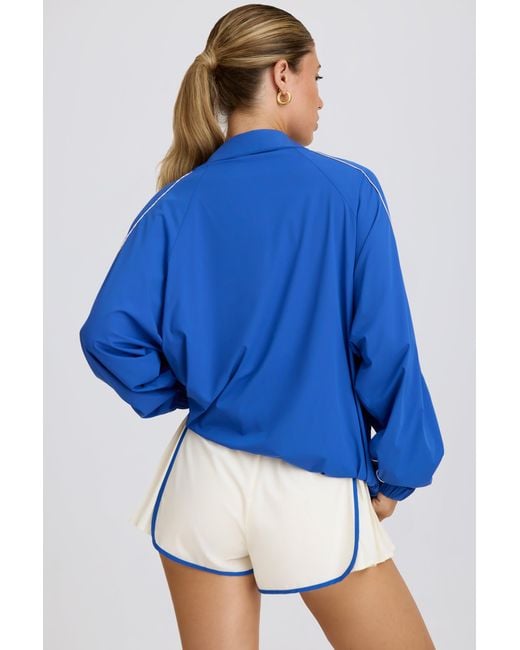 BO+TEE Blue Oversized Track Jacket