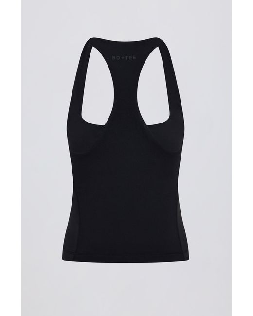 BO+TEE Black Soft Active Racerback Tank Top