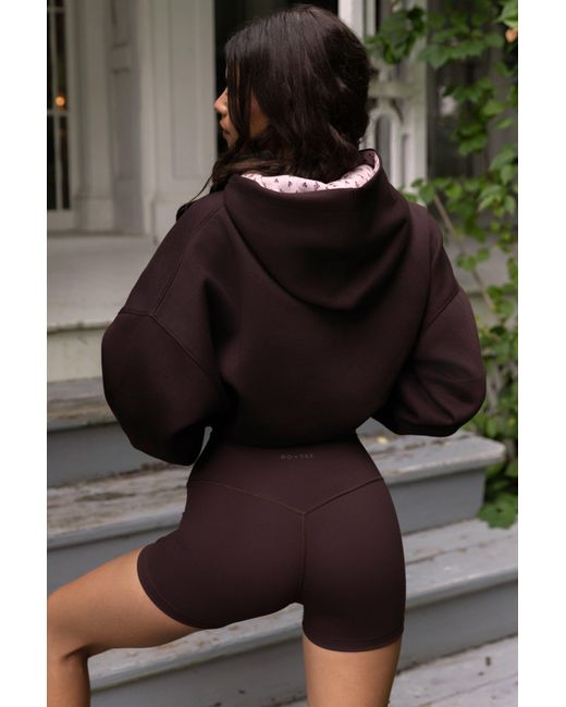 BO+TEE Red Oversized Applique Hoodie