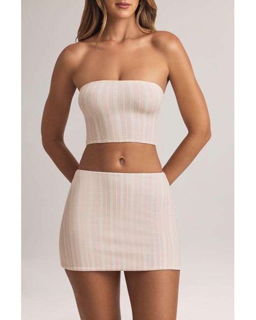 Oh Polly Multicolor Modal Mid-Rise A-Line Mini Skirt