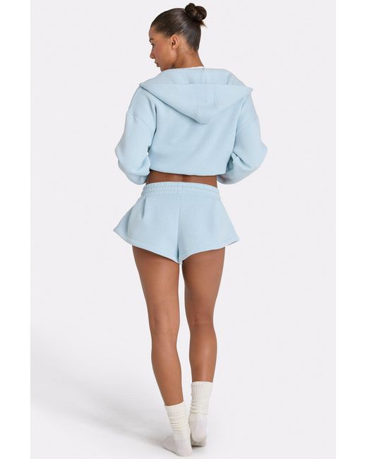 BO+TEE Blue Mid-Rise Mini Shorts