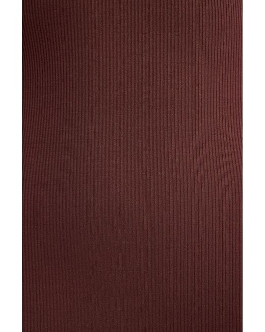 Oh Polly Brown Modal Scoop-Neck Maxi Dress