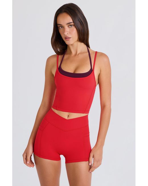 BO+TEE Soft Active Layered Cropped Tank Top
