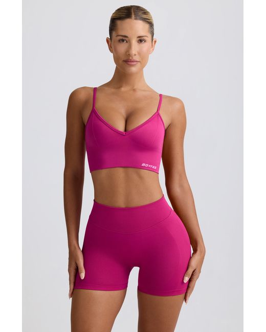 BO+TEE Purple Define Luxe Mini Shorts