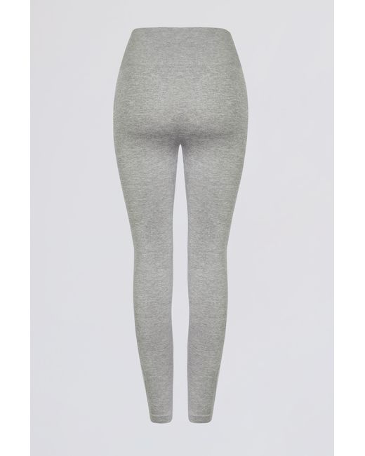 BO+TEE Gray Super Sculpt Seamless High-Waist Leggings