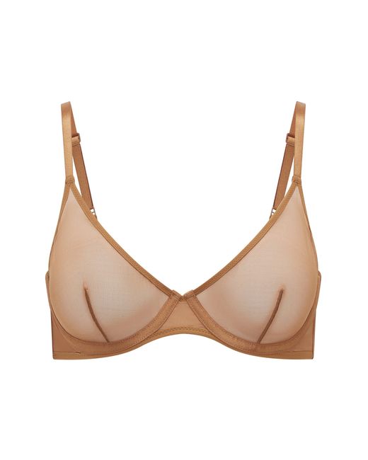 Oh Polly Natural Soft Mesh Single Layer Underwired Bra