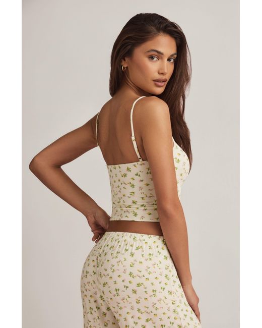 Oh Polly Multicolor Modal Camisole Pyjama Top