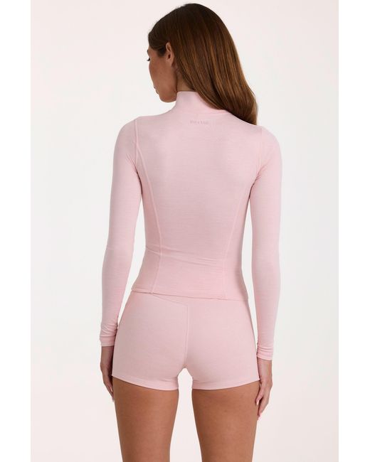 BO+TEE Pink Soft Active Zip-Up Jacket