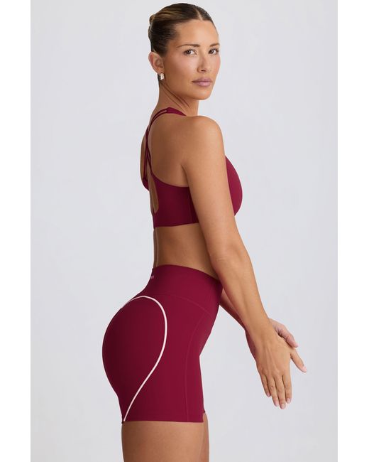 BO+TEE Red Soft Active Mini Shorts
