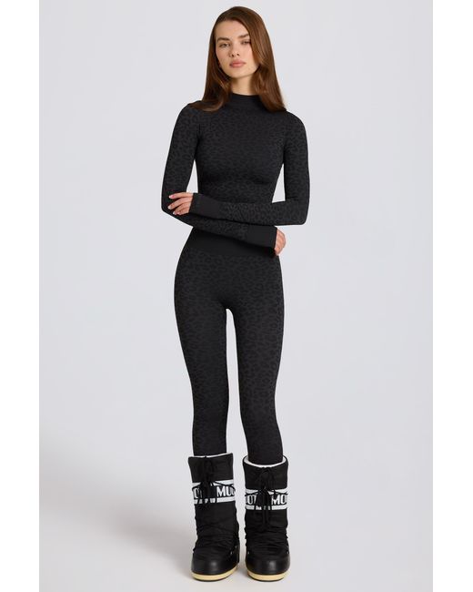 BO+TEE Black Thermal Base-Layer Leggings